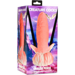 Creature Cocks Pegasus Pecker Winged Dildo με Βεντούζα & Όρχεις Πορτοκαλί