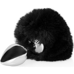 Shots Bunny Tail with Metal Butt Πρωκτική Σφήνα 13.5cm Μαύρη