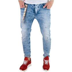 Stefan Ανδρικό Τζιν Παντελόνι Skinny Εφαρμογή Μπλε 12046