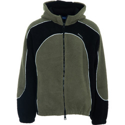 Hugo Ανδρική Ζακέτα Fleece με Κουκούλα και Φερμουάρ Ανθρακί 50546620-345