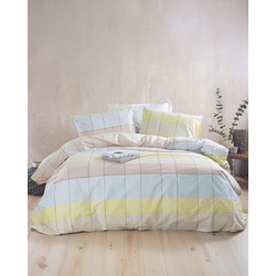 Rythmos Σετ Σεντόνια King Size 260x280 Next Colette Κίτρινο Γαλάζιο