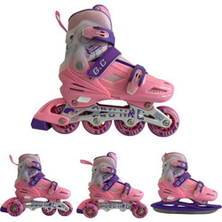 G&C BW125 InLine Αυξομειούμενα Rollers Παιδικά Ροζ Μωβ