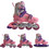 G&C BW125 InLine Αυξομειούμενα Rollers Παιδικά Ροζ Μωβ