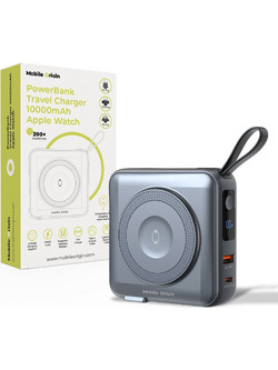 Mobile Origin 3in1 Magsafe Power Bank 10000mAh 20W με Θύρα USB-A & Θύρα USB-C Grey