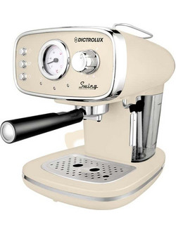 Dictro Lux 880302 Μηχανή Espresso 1100W 15bar