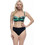 Lucero Bikini Set Strapless με Ενίσχυση Μαύρο Πράσινο 180857D