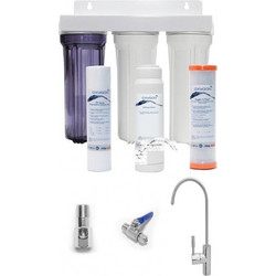 Oxygon WPC-PN000002-42 Τριπλό Φίλτρο Νερού Κάτω Πάγκου με Βρυσάκι Premium με X-Clear και OxygonPP και Oxygon Ρητίνη