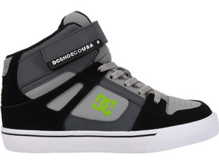 DC Παιδικά Sneakers Μποτάκια Ανθρακί Μαύρα ADBS300324-008