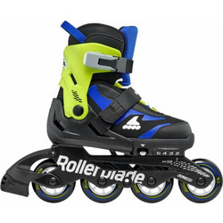 Rollerblade Microblade Inline Αυξομειούμενα Rollers Παιδικά Μαύρα Μπλε Κίτρινα