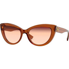 Versace VE4388 53240P Γυναικεία Γυαλιά Ηλίου Cat Eye Κοκάλινα Καφέ με Καφέ Φακό