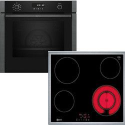 Neff Φούρνος Ηλεκτρικός Άνω Πάγκου 71lt 59.4cm B5ACH7AG3 με Κεραμικές Εστίες T16SBF1L0