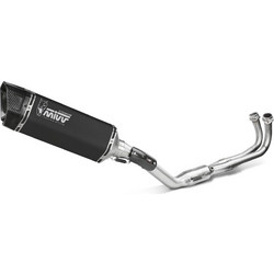 MIVV SR-1 Σετ Εξάτμισης για Yamaha T-Max 560 Black Titanium