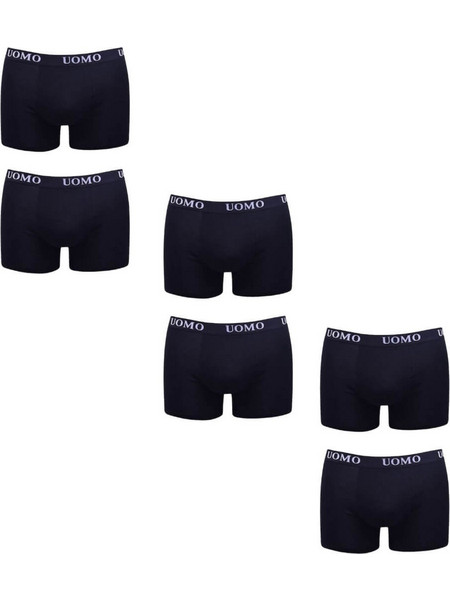 Uomo Ανδρικά Μποξεράκια Σετ 6Pack Navy Μπλε C10121