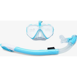 Speedo Sport Dual Lenses Μάσκα Θαλάσσης με Αναπνευστήρα Γαλάζια SOL25001C