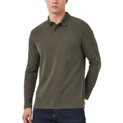 Mexx Ανδρική Μπλούζα Polo Μακρυμάνικη Χακί MF007100243M