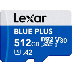 Lexar Blue Plus microSDXC 512GB Class 10 U3 V30 UHS-I A2 170MB/s