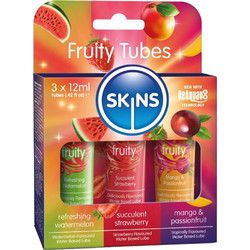 Skins Fruity Λιπαντικό Gel Νερού Κόλπου & Πρωκτού 3x12ml