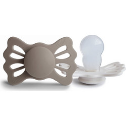 Frigg Lucky Ανατομικές Πιπίλες Σιλικόνης 6-18m Portobello Cream 2τμχ