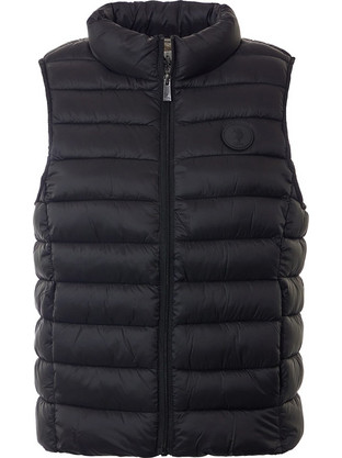 U.S. Polo Assn. Aila Αμάνικο Γυναικείο Μπουφάν Puffer Κοντό Μαύρο US42316001-199