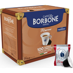 Borbone Κάψουλες Espresso Rosso Συμβατές με Μηχανή Nespresso 100τμχ