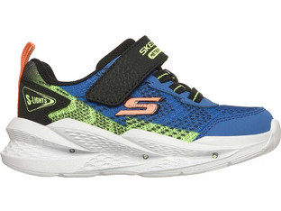 Skechers Παιδικά Sneakers με Φωτάκια Royal Blue Lime 401490N-BLBK