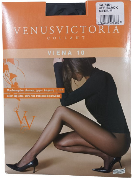 Venus Victoria Viena Καλσόν 10 Den Off Μαύρο KA7451