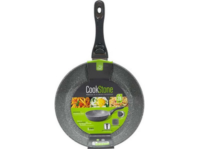 Gusto Casa Cookstone Τηγάνι Ανοξείδωτο Αντικολλητικό Επίστρωση Πέτρας COOKSTONE652406