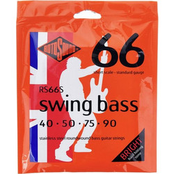 Rotosound RS66S Swing Σετ 4 Χορδές Ηλεκτρικού Μπάσου Stainless Steel 40-90" Normal Tension 3/4