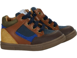 GBB Παιδικά Sneakers Μποτάκια Καφέ Μπλε AM206-44