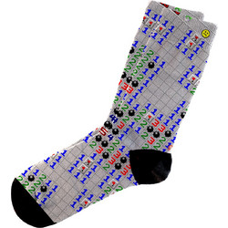 Dimisocks Do You Dare Minesweeper Ανδρικές Κάλτσες Ψηλές με Σχέδια Γκρι 60130