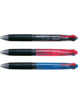 Pilot Feed-GP4 Στυλό Διαρκείας 1mm Πολύχρωμο 10τμχ BPKG-35R-BG