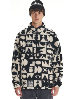 Emerson Ανδρικό Φούτερ Fleece με Τσέπες Εκρού 252.EM280.405