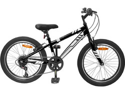 vidaXL 42009750 Παιδικό Ποδήλατο Πόλης 20" με 6 Ταχύτητες Μαύρο