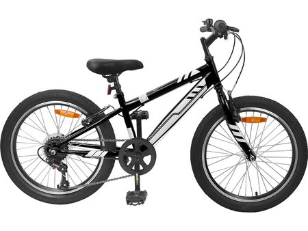 vidaXL 42009750 Παιδικό Ποδήλατο Πόλης 20" με 6 Ταχύτητες Μαύρο