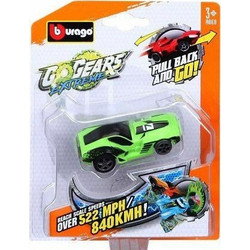Bburago Go Gears Extreme Pull Back & Go Green