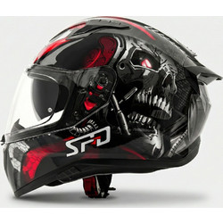 SPD 506 Terminator Multicolor Κράνος Μηχανής Full Face 1550gr