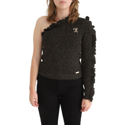 Kendall + Kylie Γυναικεία Πλεκτή Μπλούζα Μαύρη KKG3914405