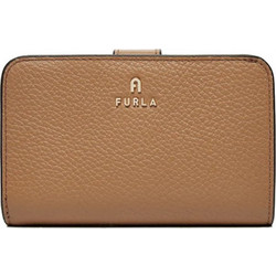 Furla Μικρό Δερμάτινο Γυναικείο Πορτοφόλι με Clip & Φερμουάρ Ταμπά WP00314HS-F000YU500
