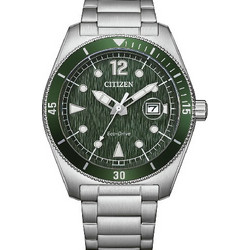 Citizen Eco-Drive Ανδρικό Ρολόι Solar με Ασημί Μεταλλικό Μπρασελέ AW1880-55X