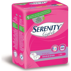 Serenity Light Maxi Σερβιέτες Ακράτειας 7 Σταγόνες 30τμχ