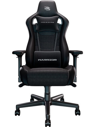 Proove Warrior Καρέκλα Gaming Δερματίνης με Ρυθμιζόμενα Μπράτσα Μαύρη 6901119042582