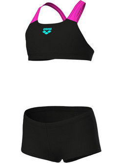 Arena Αθλητικό Παιδικό Μαγιό Bikini Set για Κορίτσι Μαύρο Φούξια 010573-590