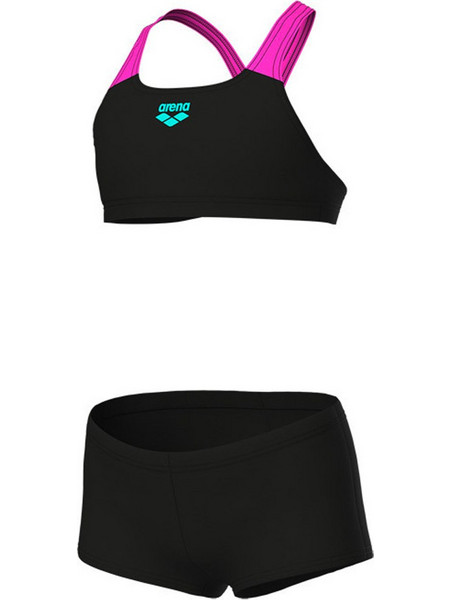 Arena Αθλητικό Παιδικό Μαγιό Bikini Set για Κορίτσι Μαύρο Φούξια 010573-590