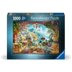 Puzzle Ravensburger Mediterranean Terrace View 1000 Κομμάτια