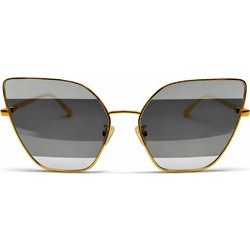 Fendi FE40015U-30C Γυναικεία Γυαλιά Ηλίου Πεταλούδα Μεταλλικά Χρυσά με Μαύρο Φακό