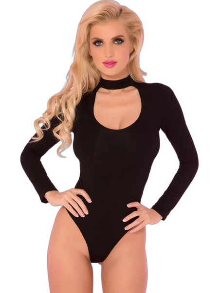 Rene Rofe Sexy Κορμάκι String Μαύρο 20008-BLK