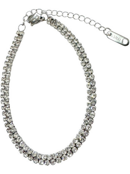 RO Accessories Γυναικείο Βραχιόλι Ριβιέρα Ασημί BR195