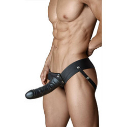 Blush Dr. Skin Hollow Harness Strap On με Dildo 16.5cm Μαύρο