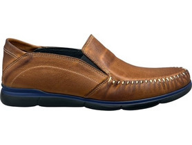 Smart Steps Ανδρικά Μοκασίνια Loafers Δερμάτινα Ταμπά 202335-10133
