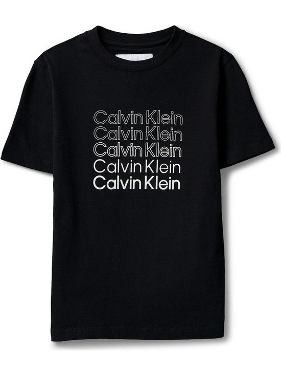 Calvin Klein Παιδικό T-Shirt Κοντομάνικο Μαύρο LVCKSJA10B-BEH